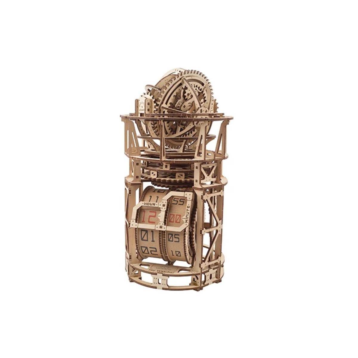 70162 - UGEARS Tourbilon - Tischuhr Sterngucker, 338 Bauteile, 3D Puzzle