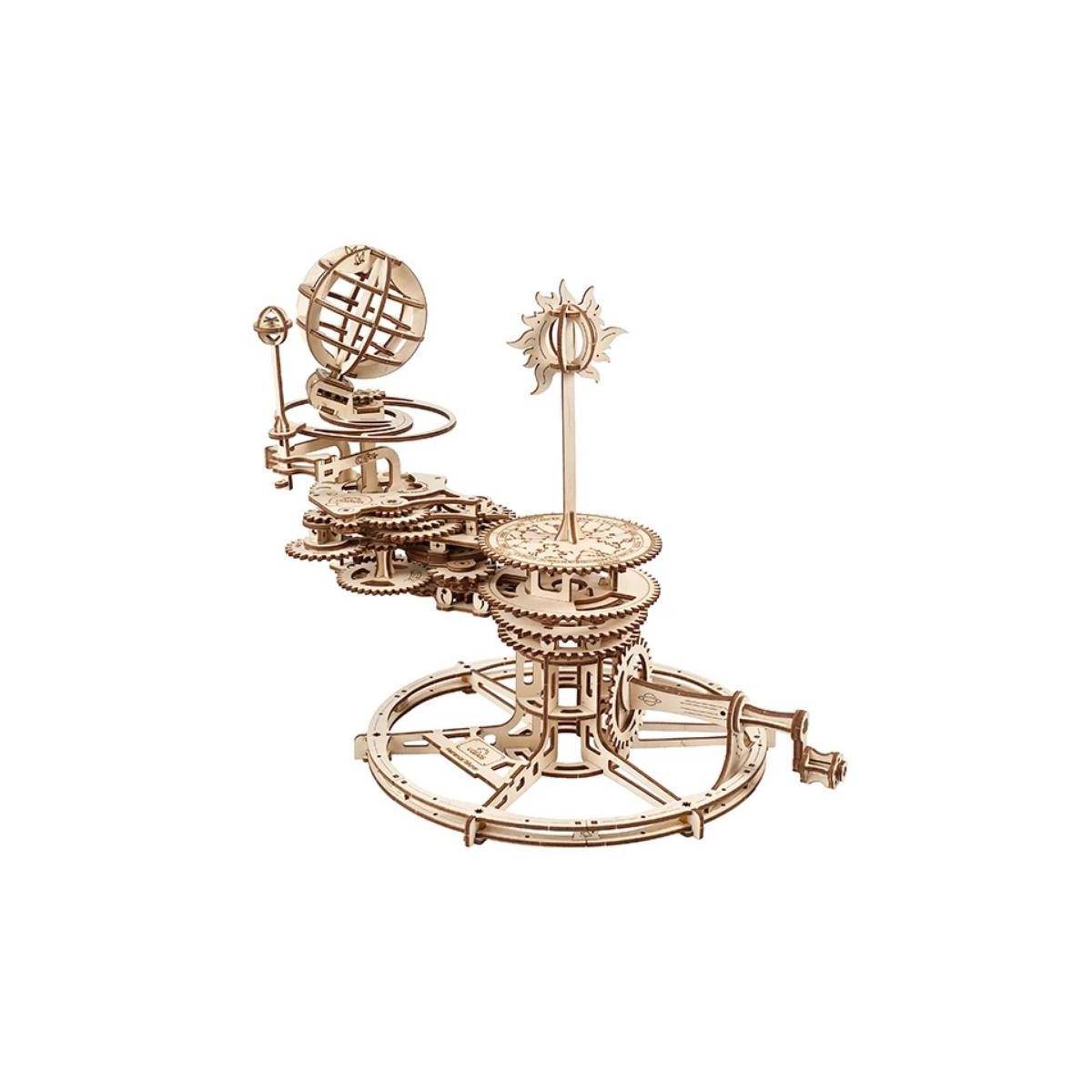 70167 - UGEARS Modellbausatz Mechanisches Tellurium, 249 Bauteile, 3D Puzzle