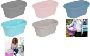 keeeper Wäschewanne ''tilda'', Breite: 575 mm, nordic-grey ergonomische Form, Fassungsvermögen: 30,5 Liter, Material: