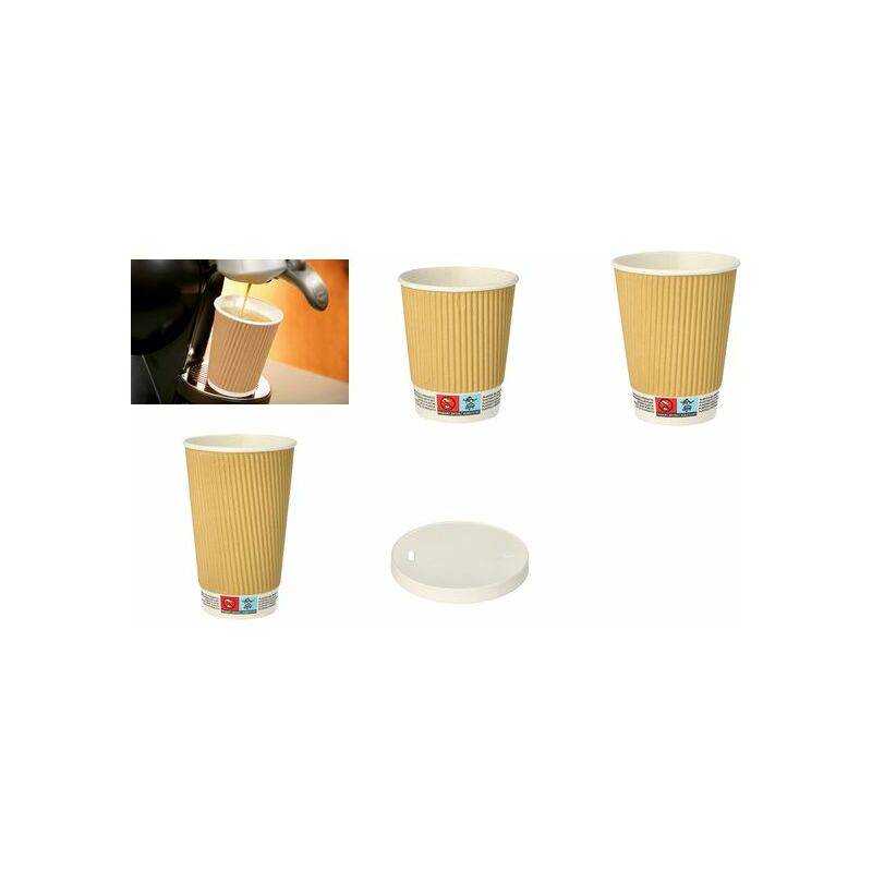 PAPSTAR Papp-Trinkbecher "pure" Ripple Wall, 0,3 l, beige