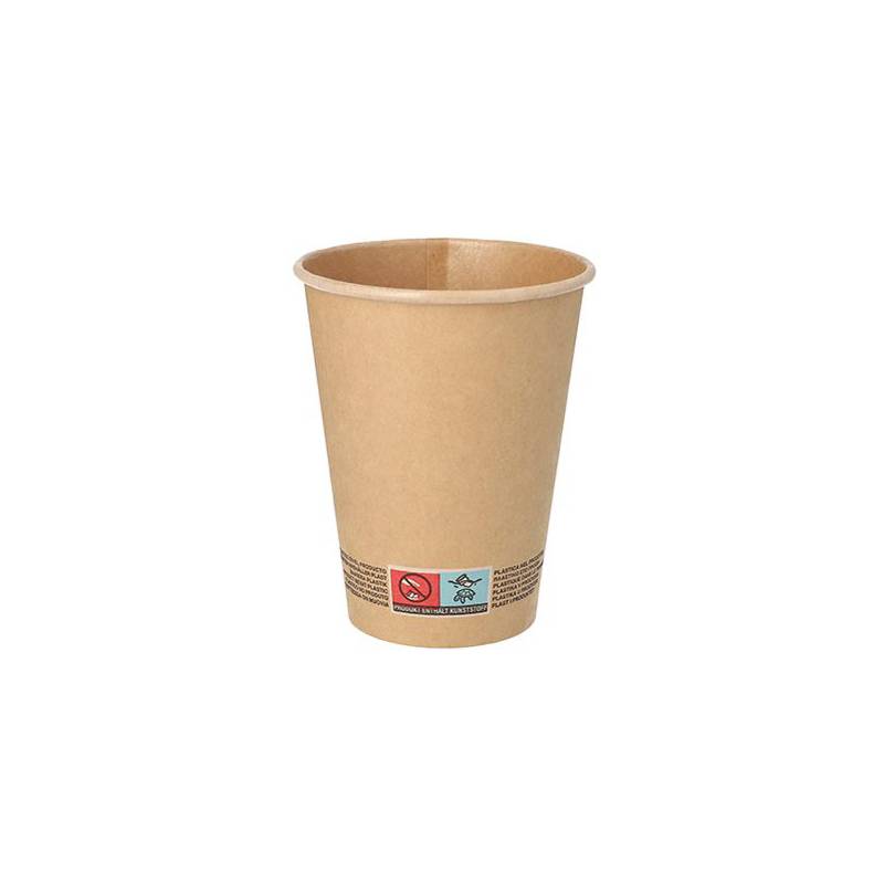 PAPSTAR Papp-Trinkbecher "pure", 0,3 l, braun