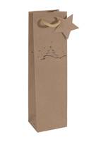 Sigel GT039, Geschenkverpackungstasche, Braun, Abbildung, Papier, Weihnachten, 157 g/m²