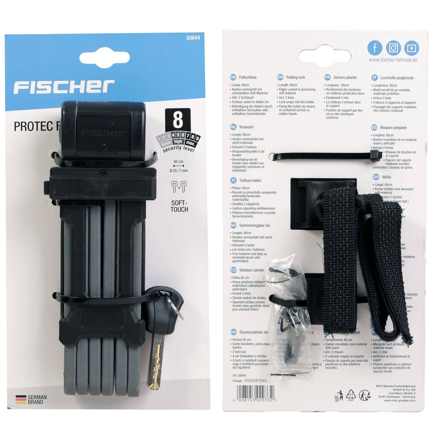 Faltschloss Soft-Touch Protec FKS85