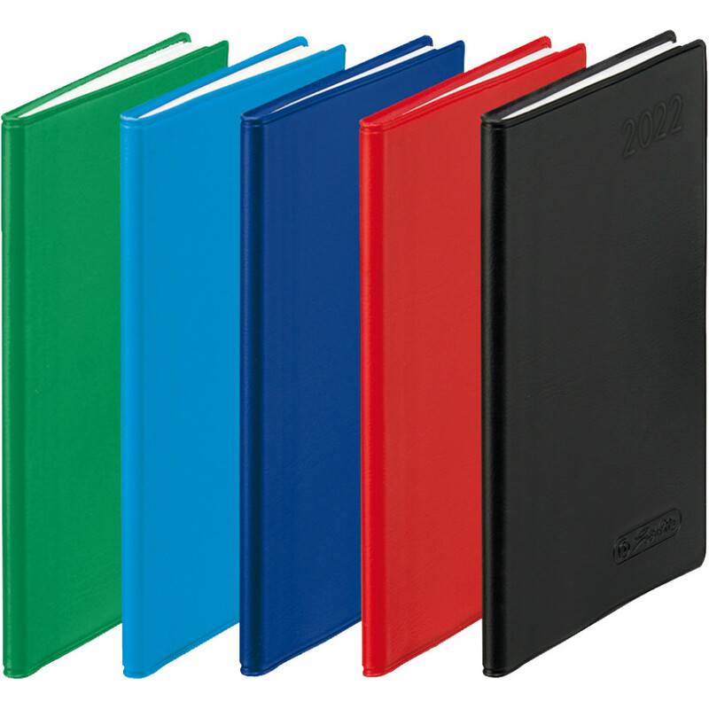 herlitz Taschenkalender Folie 2025, A7, farbig sortiert
