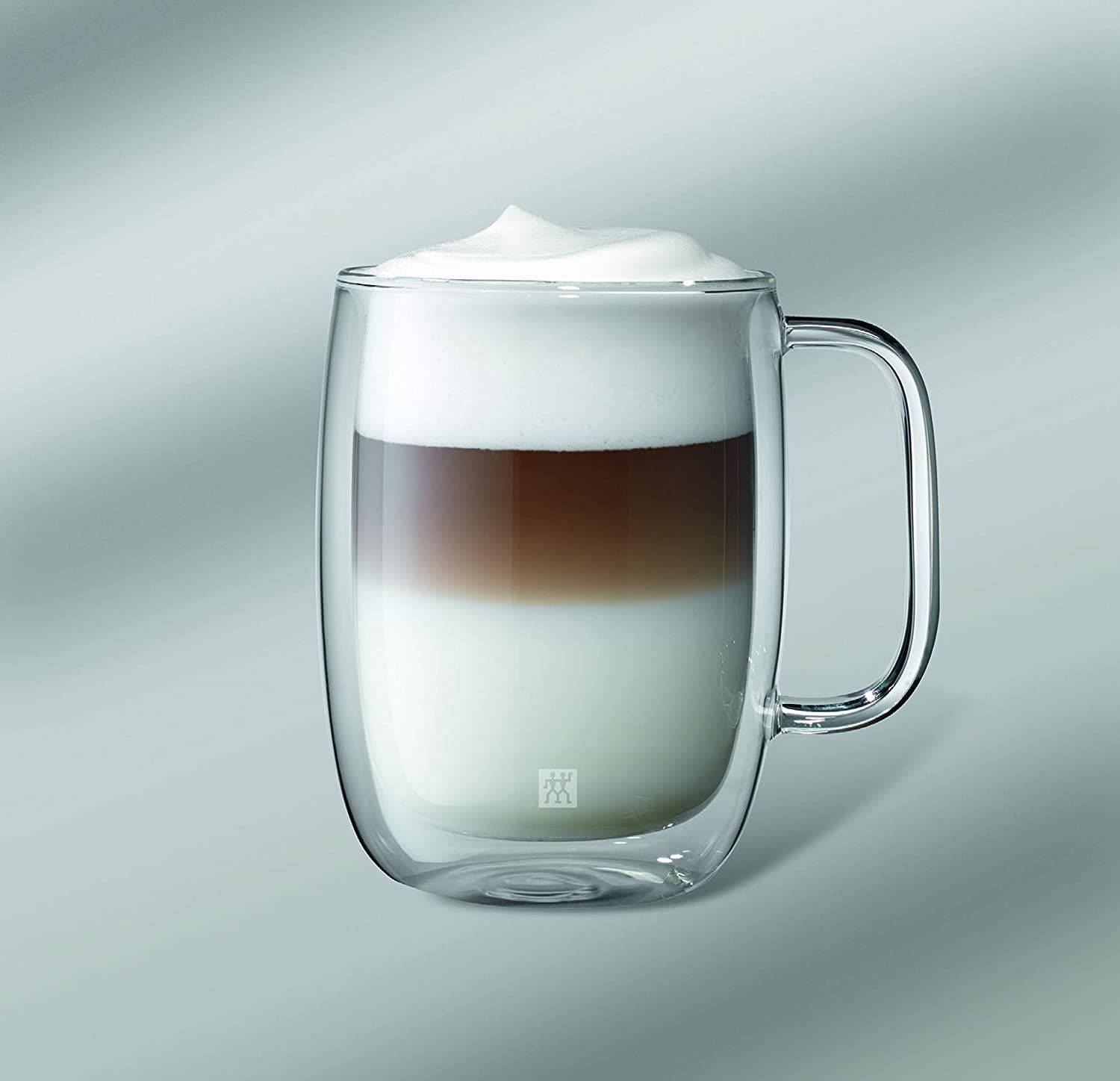Zwilling® Sorrento Plus 2-TLG. Latte-Macchiato-Set mit Henkel, 450 ml