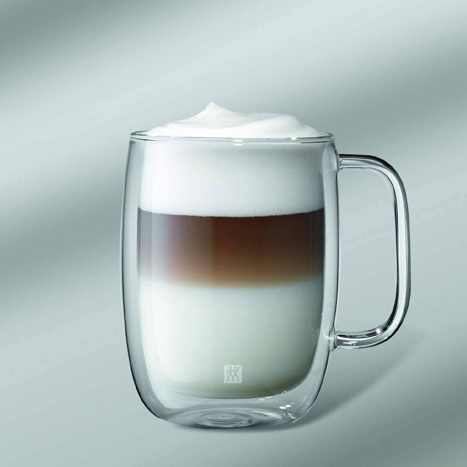 Zwilling® Sorrento Plus 2-TLG. Latte-Macchiato-Set mit Henkel, 450 ml