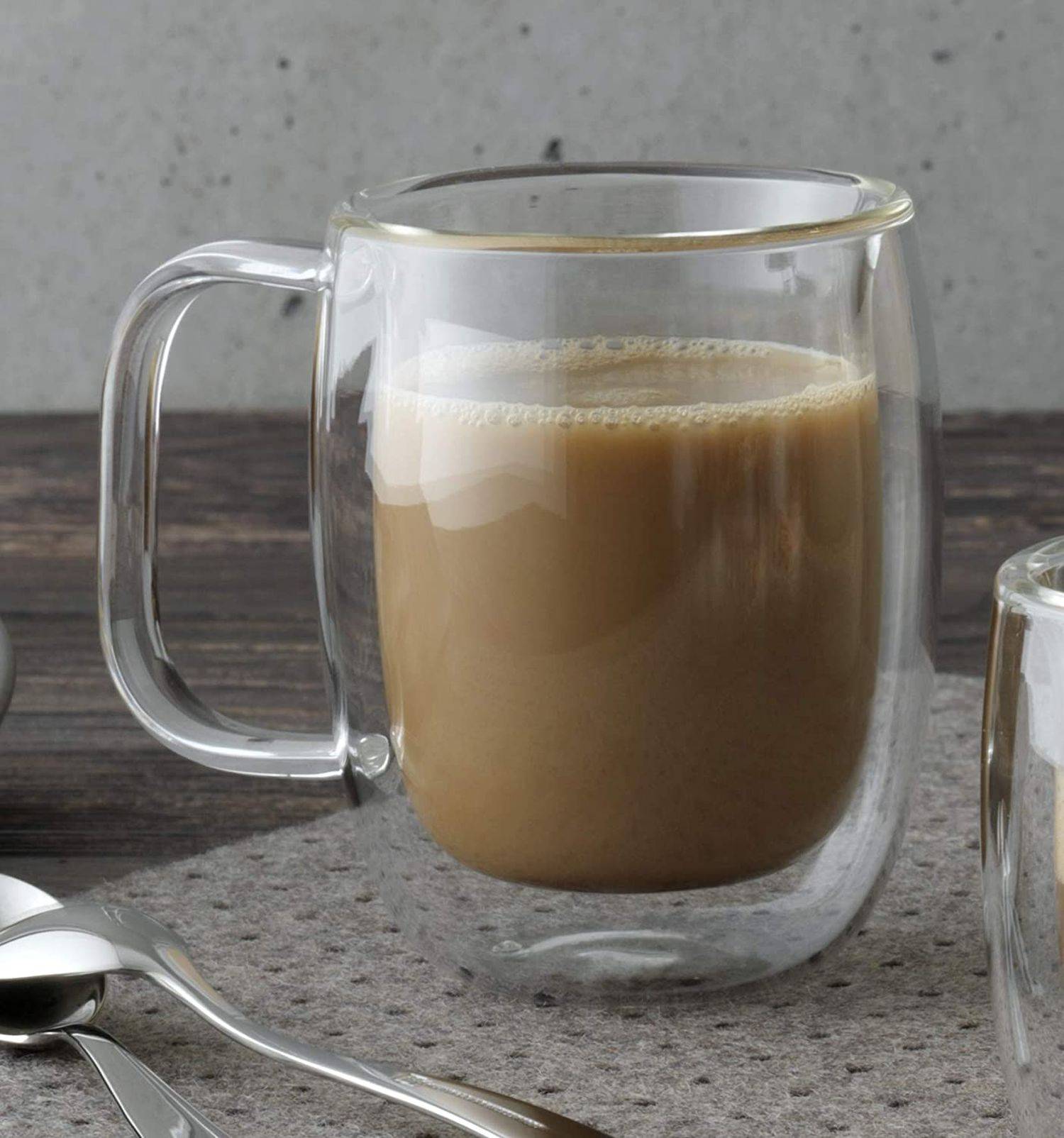 Zwilling® Sorrento Plus 2-TLG. Latte-Macchiato-Set mit Henkel, 450 ml