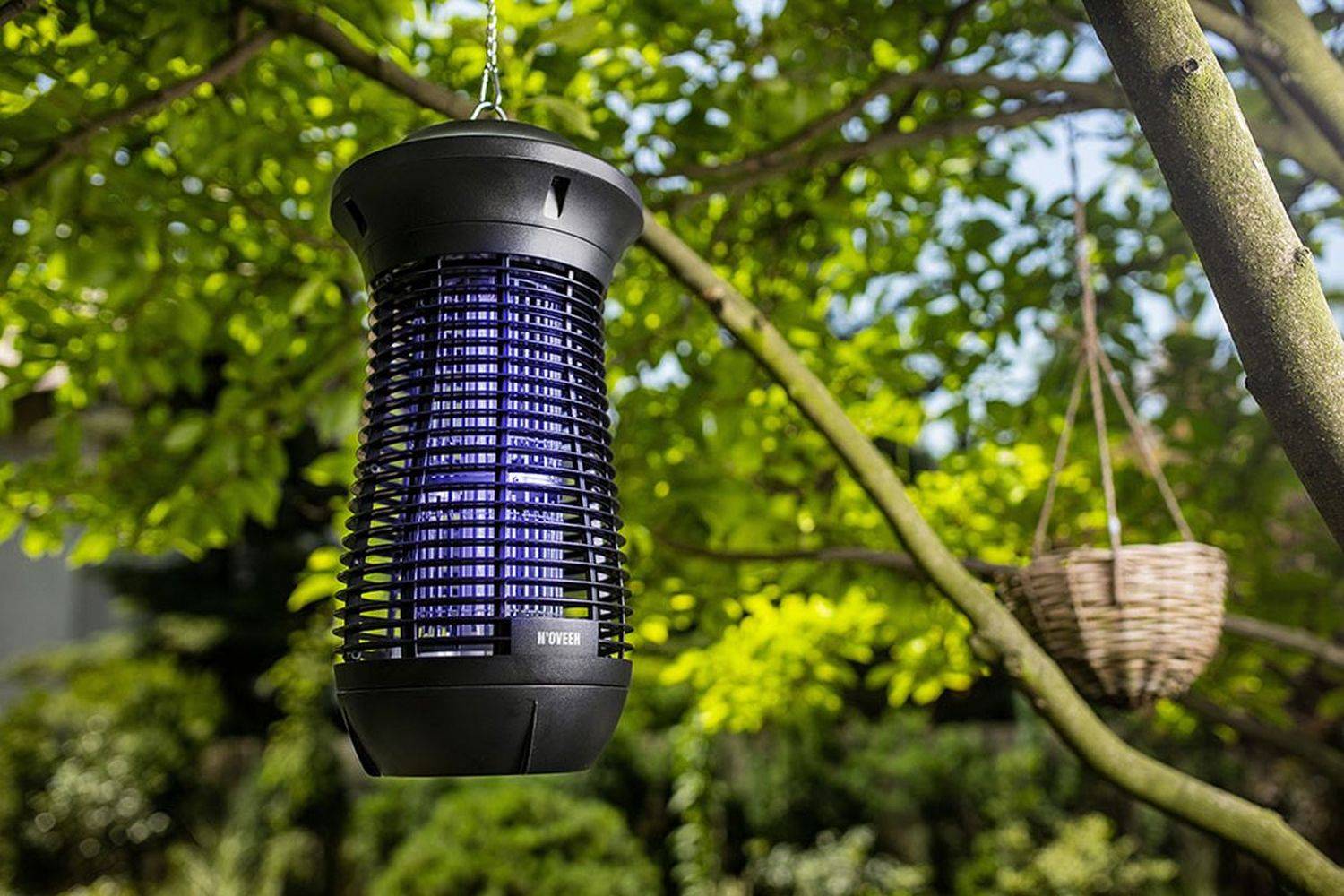 N'OVEEN Elektrische Moskito-Lampe Elektrische Insektenvernichtung Moskito-Killer Indoor Outdoor wasserdichte Klasse IPX4
