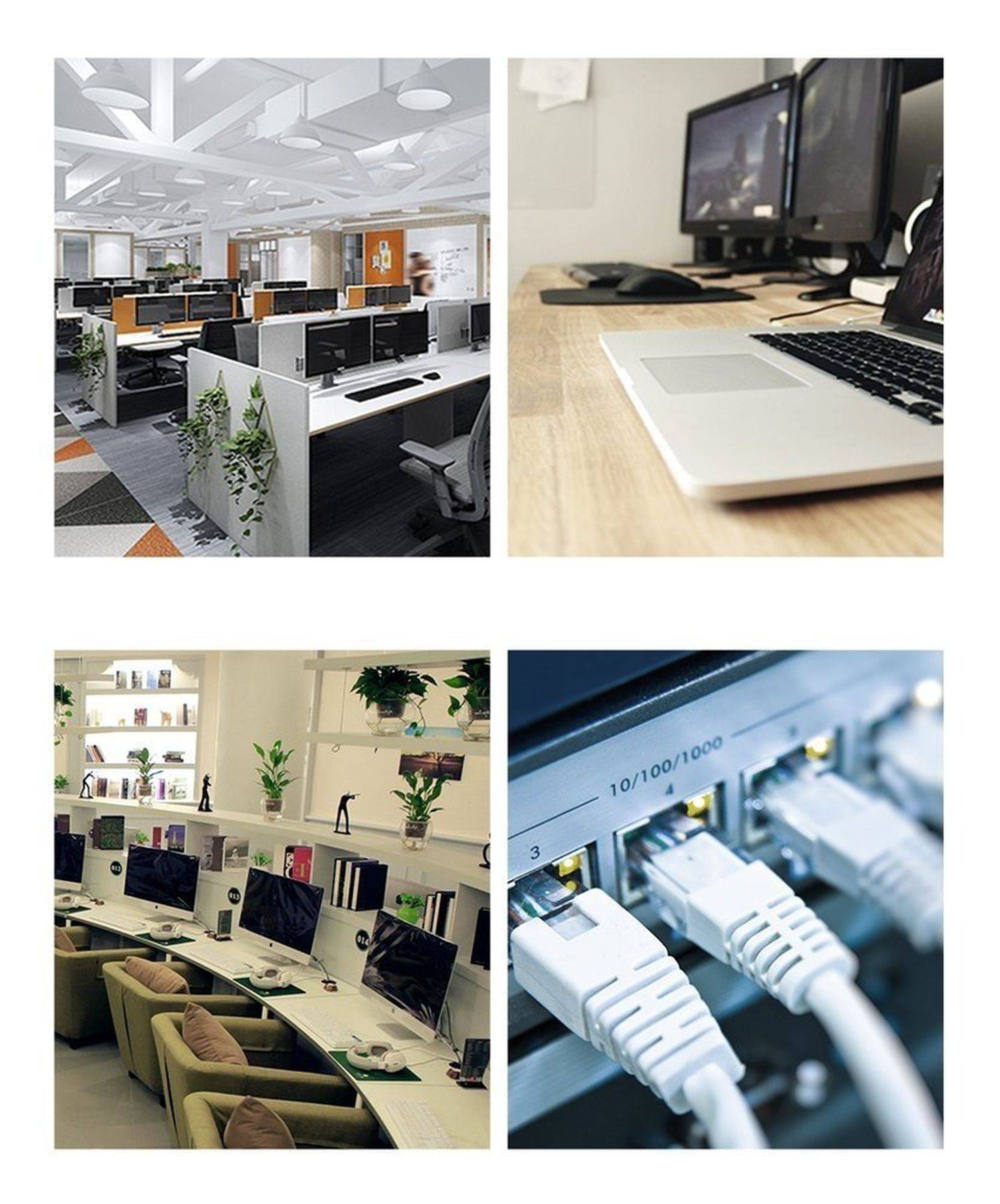 Ugreen 1,5m Kabel Internetkabel Netzwerk Ethernet Patchkabel RJ45 Cat 8 T568B Schwarz