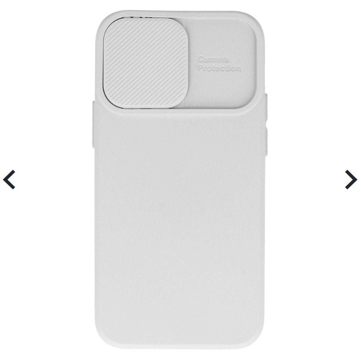 CamShield Silikon Cover Case Slim Handyhülle Schutzhülle mit Kameraschutz für Samsung Galaxy A73 5G Beige