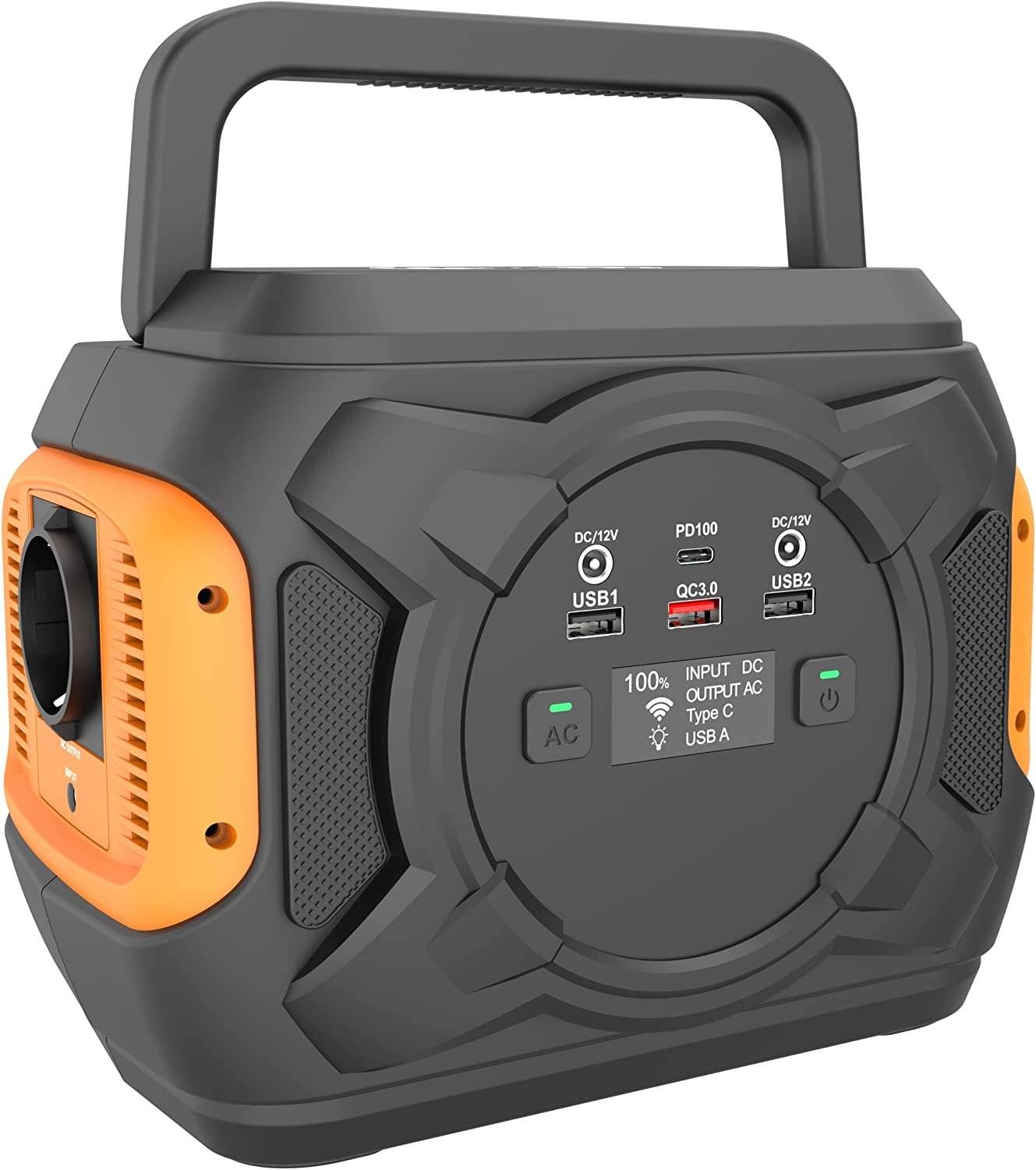 Emissimo Tec tragbare Powerstation ET301- 320W , 80.000mAh Solargenerator mit 1 x 220-240V Ausgang