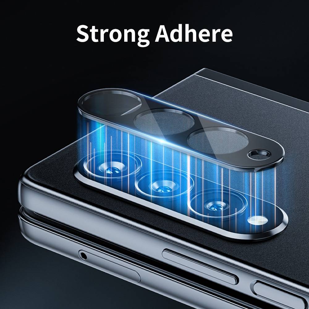 Für Samsung Galaxy Z Fold4 5G 2x 9H Back Kamera Schutz Hart Glas Cover Displayschutz Schwarz