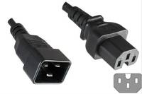 Microconnect PE152018, 1,8 m, C20-Koppler, C15-Koppler, H05V2V2-F, 250 V, 16 A