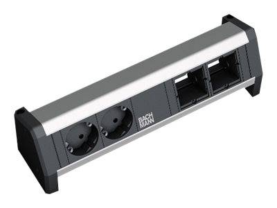 Bachmann DESK 1 - Steckdosenleiste - 2 Custom-Modul - Wechselstrom 230 V - Eingabe, Eingang GST18i3 - Ausgangsanschlüsse
