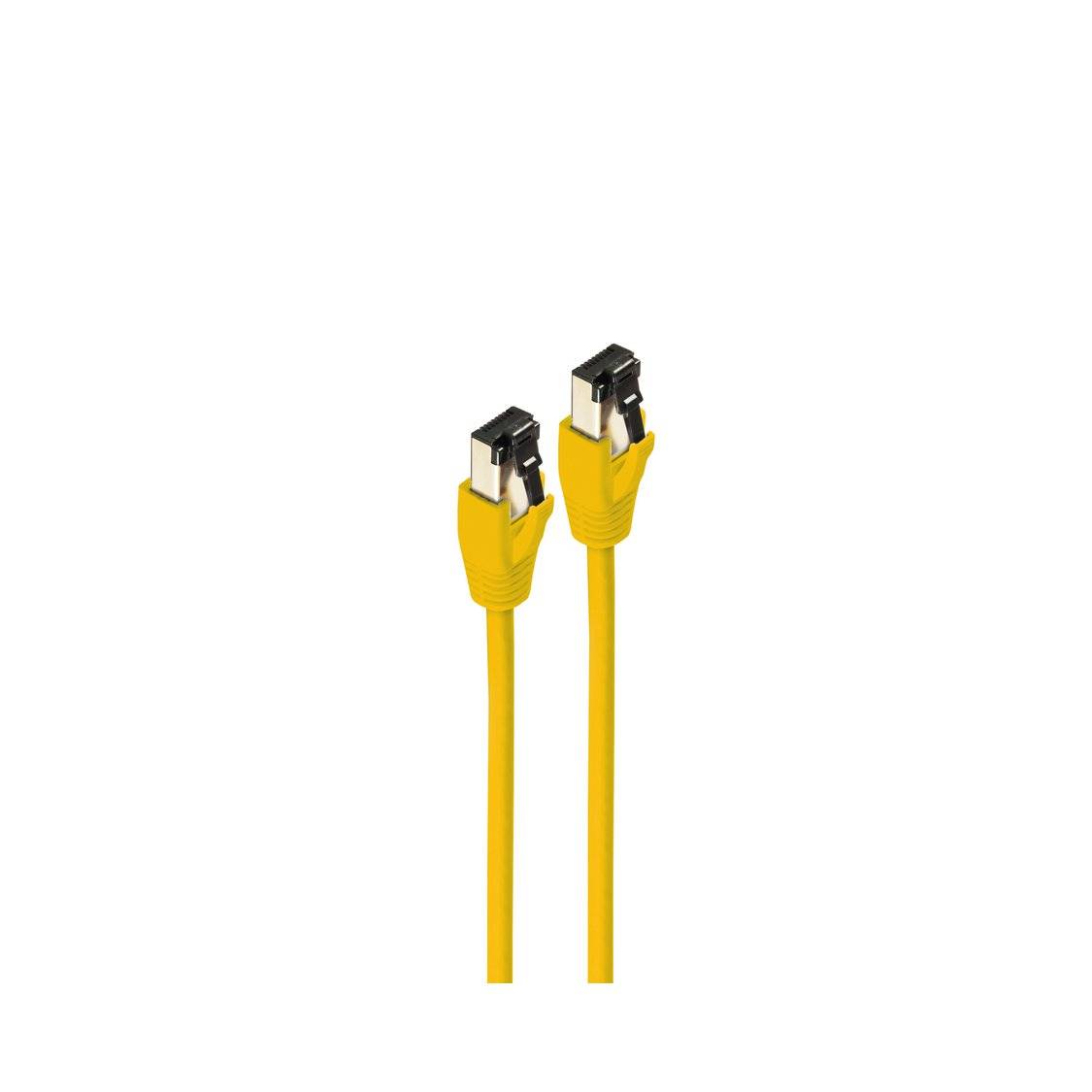 Patchkabel cat 8.1 F/FTP PIMF LSZH gelb 0,5m