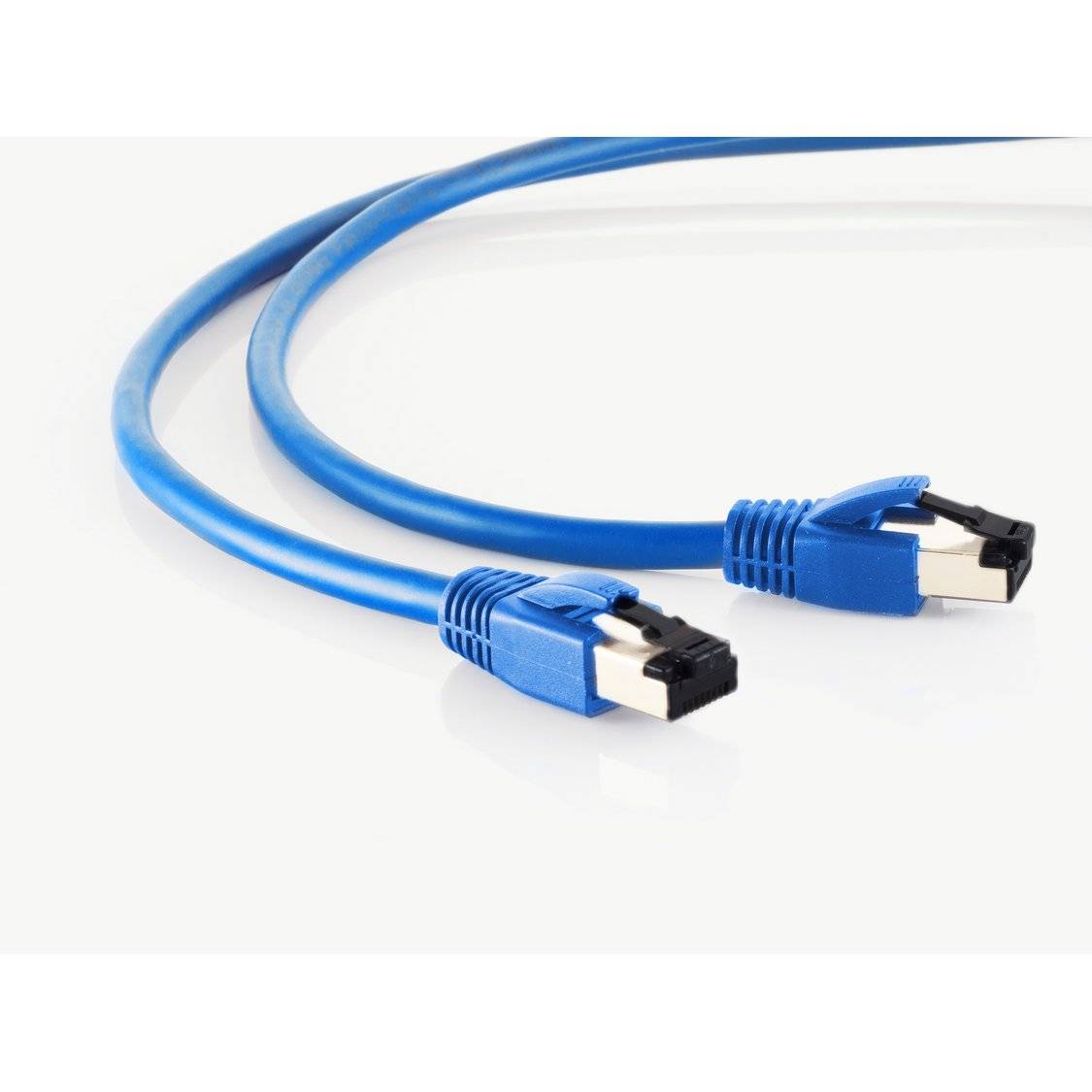 Patchkabel cat 8.1 F/FTP PIMF LSZH blau 0,5m