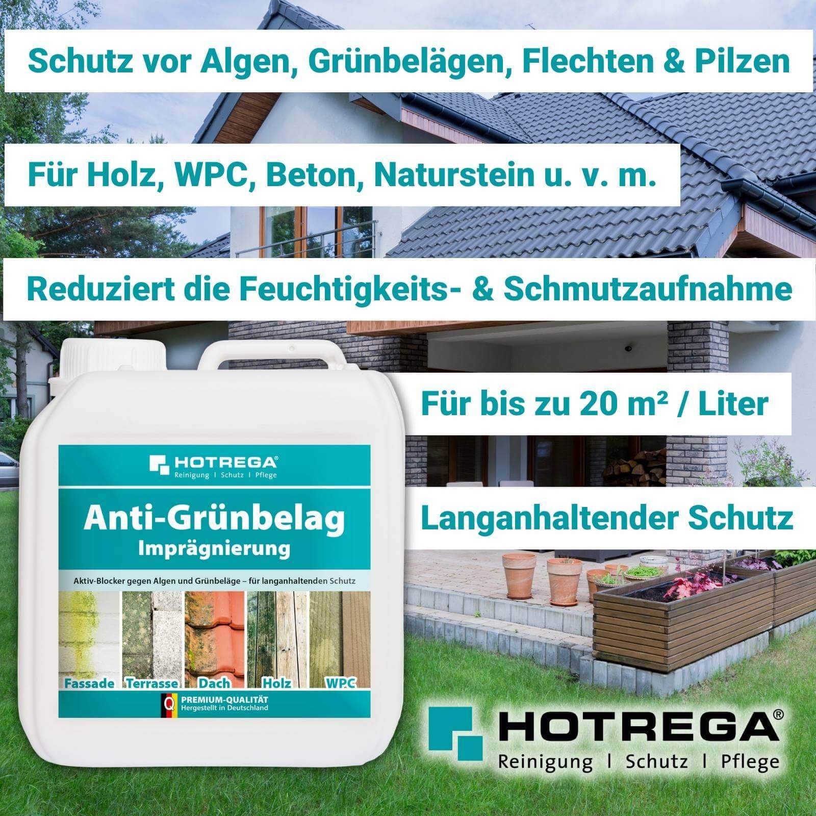 HOTREGA Anti Grünbelag Imprägnierung 2 Liter