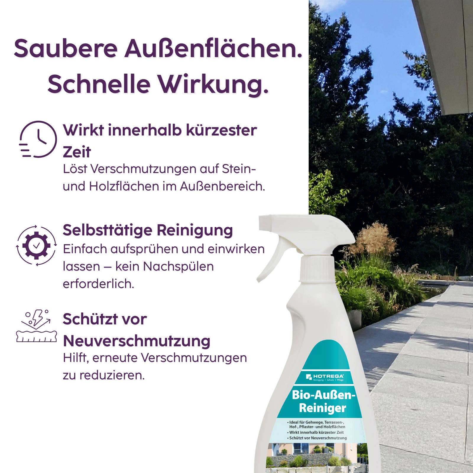 HOTREGA Bio Außenreiniger 750 ml