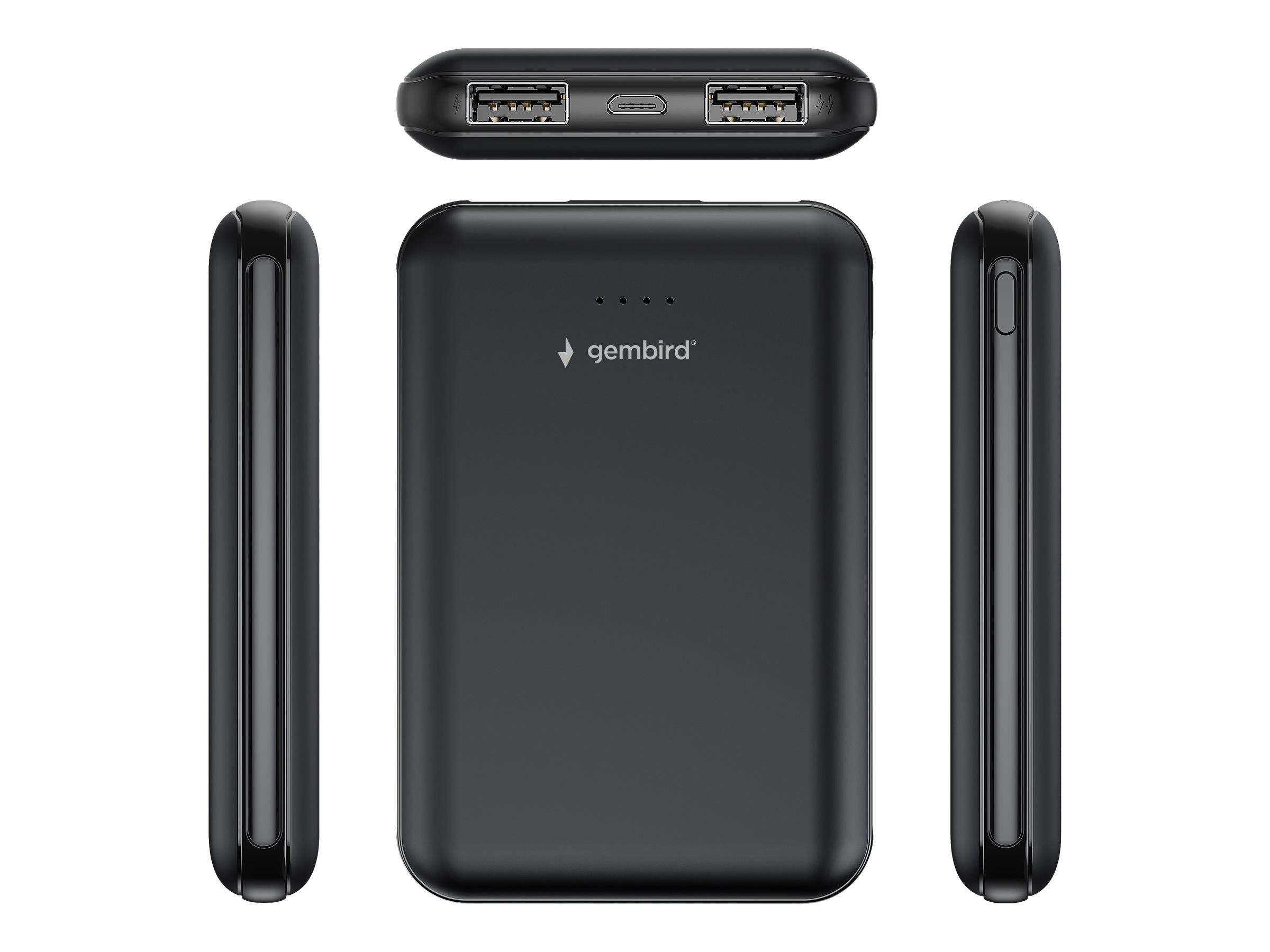 Gembird PB05-02 - Powerbank - 5000 mAh - 10 Watt - 2 A - 2 Ausgabeanschlussstellen (USB)