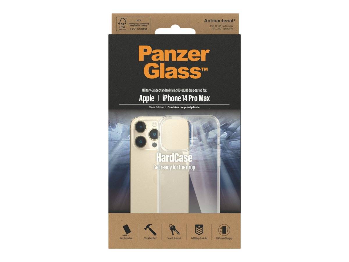 PanzerGlass HardCase - Clear Edition - hintere Abdeckung für Mobiltelefon - antibakteriell - Polycarbonat, 100 % recycel