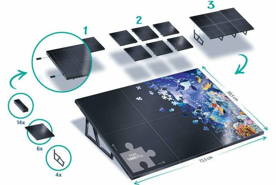 RAVENSBURGER Puzzle Stand Up Board - klappbare Puzzlematte
