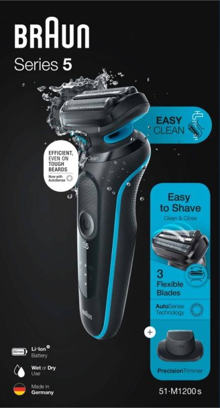 BRAUN Rasierer 5 51-M1200s sw/mint