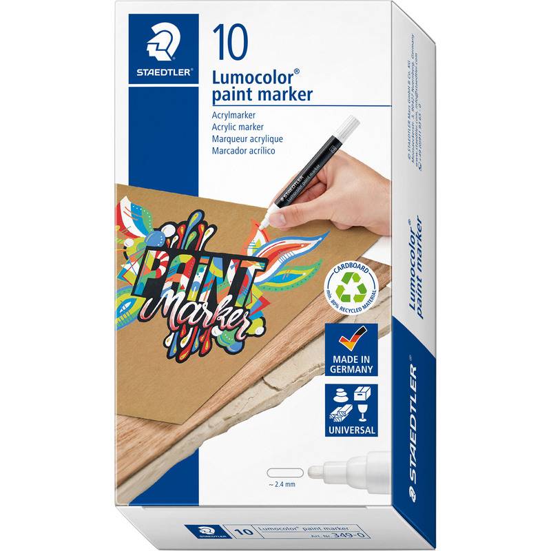 STAEDTLER Acrylmarker Lumocolor paint marker, weiß