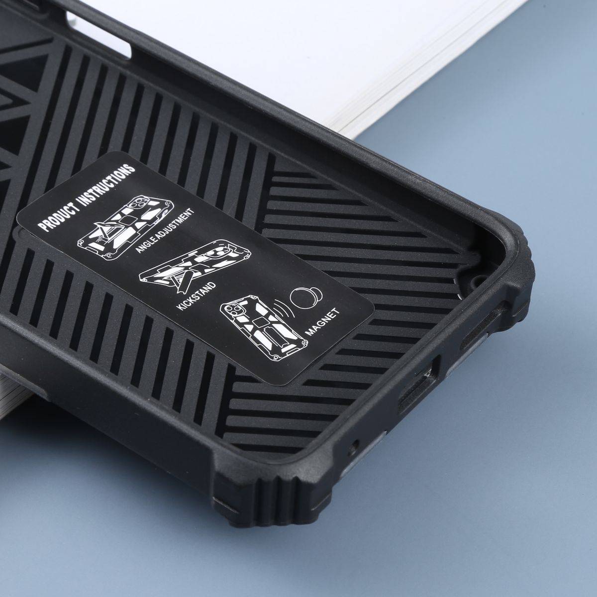 Für Motorola Moto G22 Camouflage Shockproof Armor TPU Schutz Tasche Hülle Cover Hellblau