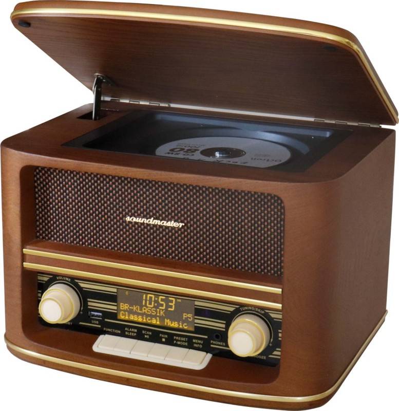 Soundmaster DAB+/UKW Nostalgieradio NR961 Holzfurnier