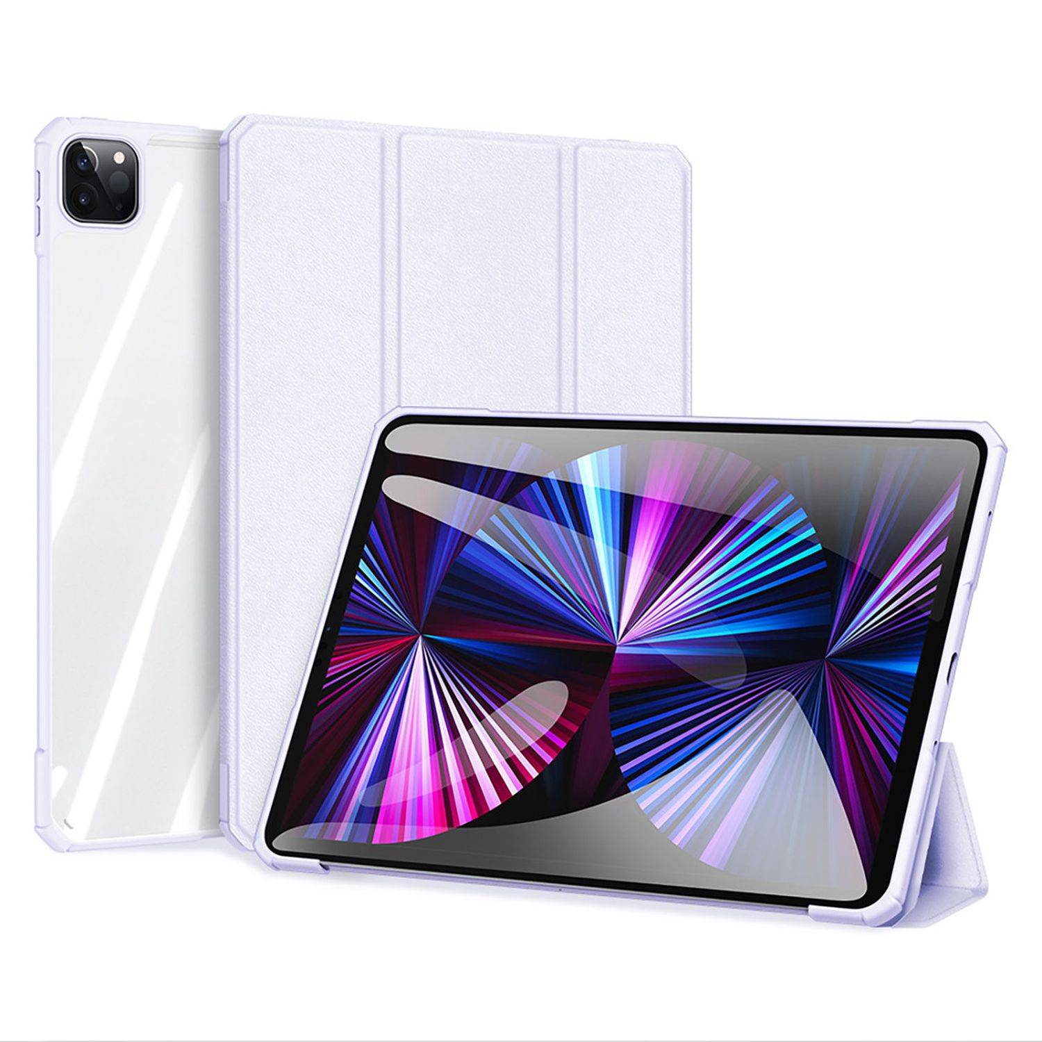 Dux Ducis Copa Hülle für iPad Pro 12.9 '' 2021/2020/2018 Tablet Hülle Schutz Cover Case Lila