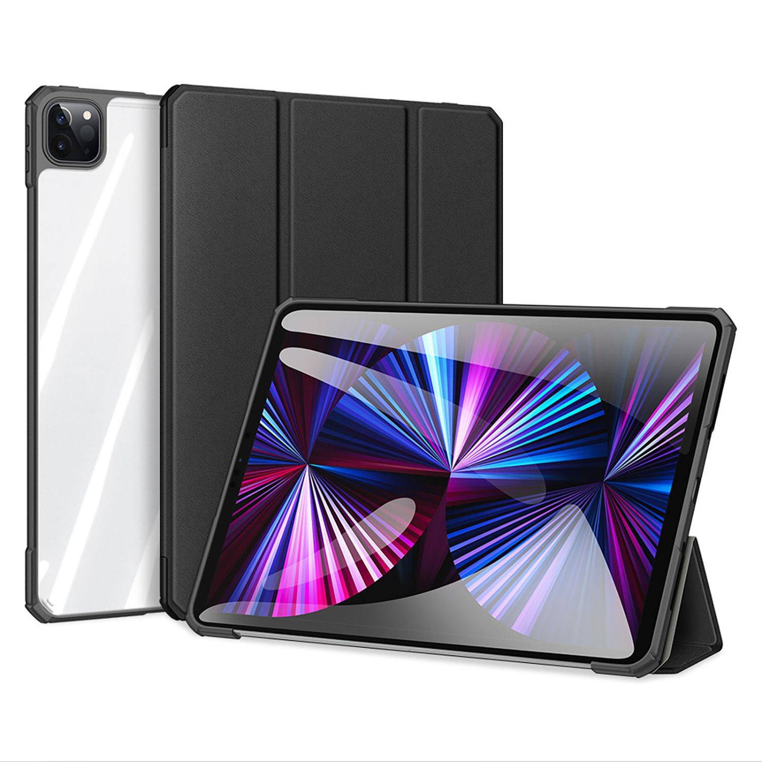 Dux Ducis Copa Hülle für iPad 10.2 2021/2020/2019 Tablet Hülle Schutz Cover Case Schwarz