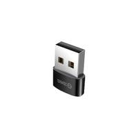 Wireless USB-Empfänger-Dongle mit schwarzer Basis auf weißem Hintergrund