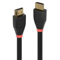 Lindy - HDMI-Kabel - HDMI männlich zu HDMI männlich - 7.5 m - abgeschirmt - Schwarz - rund, aktiv, unterstützt 4K 60 Hz