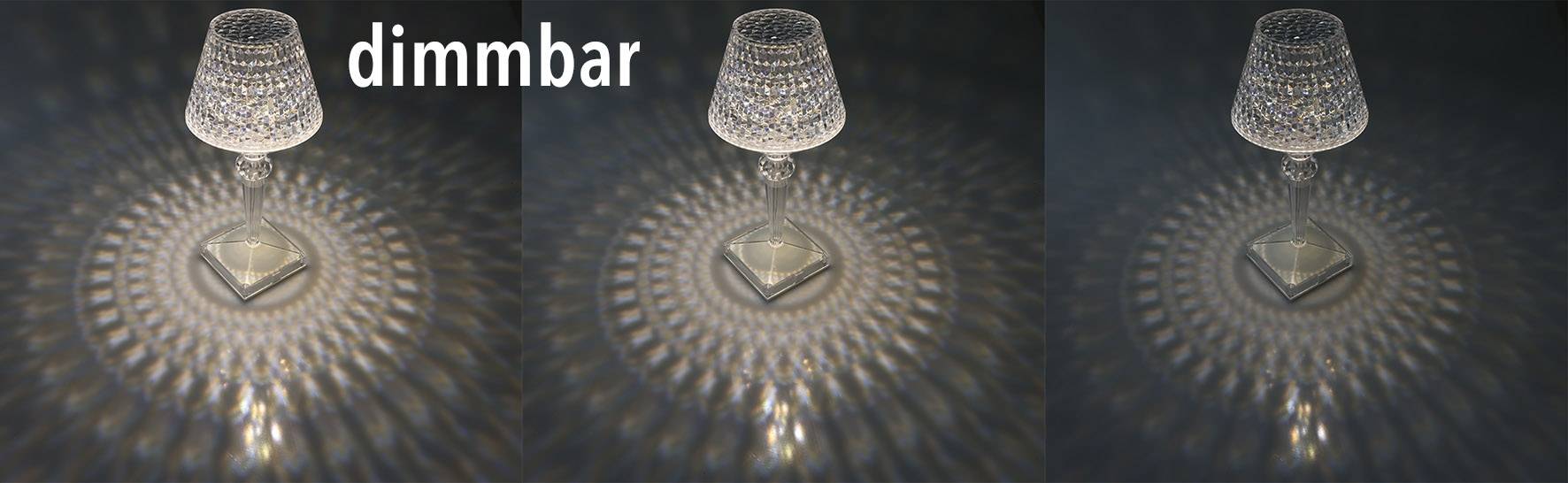 LED Akku-Tischleuchte "Foco Guapa" Li-Akku, Weiß & Warmweiß, ØxH 11x26cm