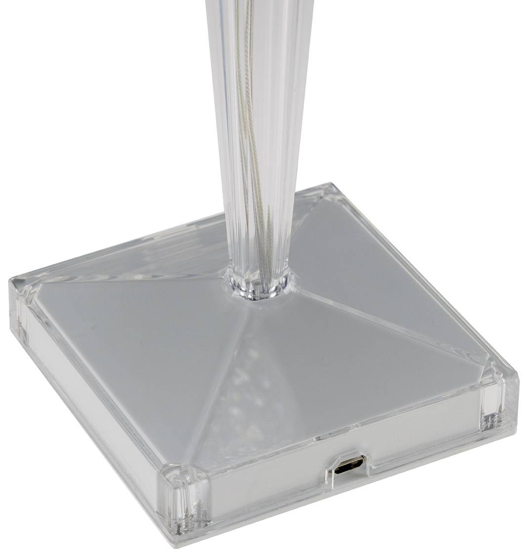 LED Akku-Tischleuchte "Foco Guapa" Li-Akku, Weiß & Warmweiß, ØxH 11x26cm