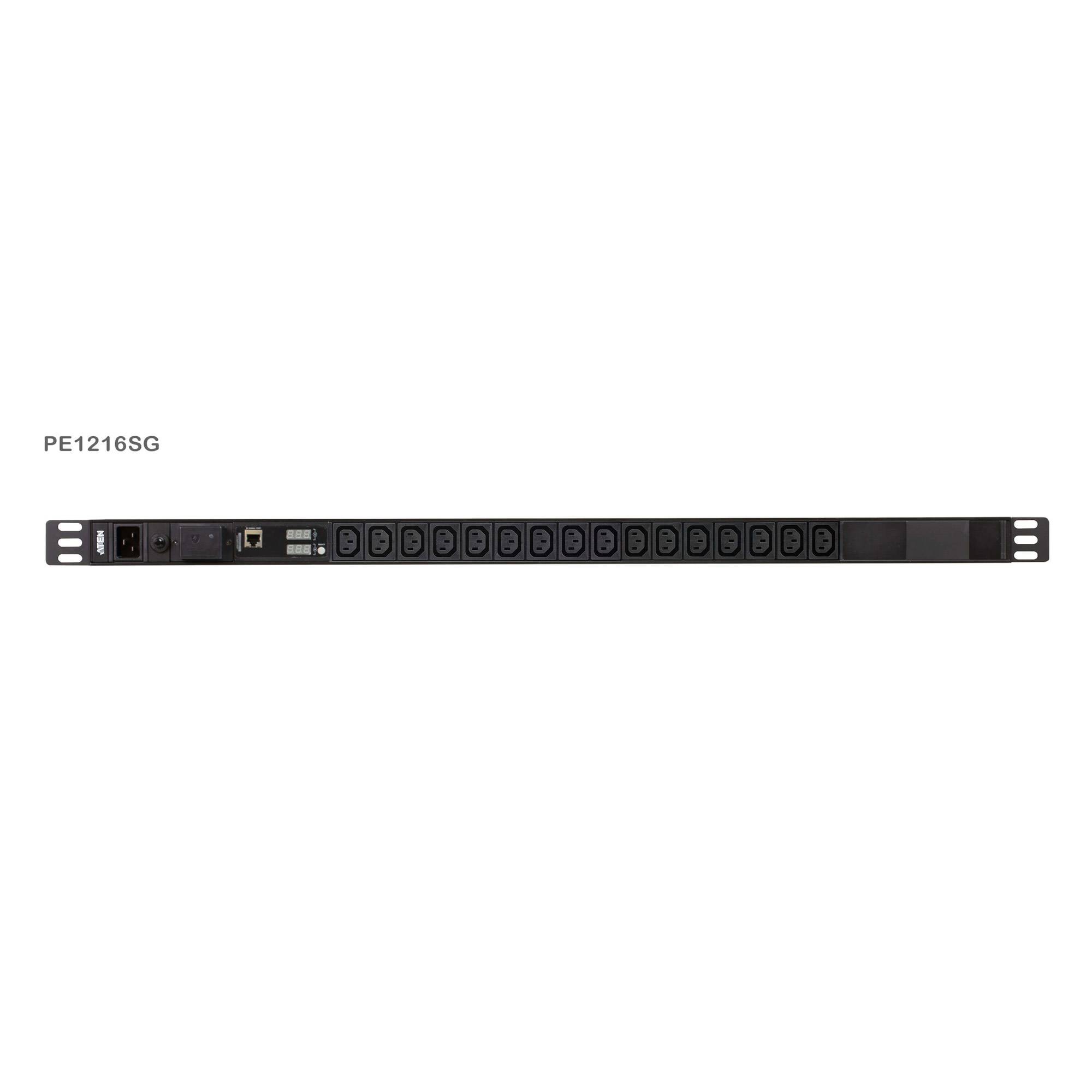 ATEN - PE1216SG Basis PDU mit MessfunktionÜberspannungsschutz - (Offline-) USV - Rack-Modul