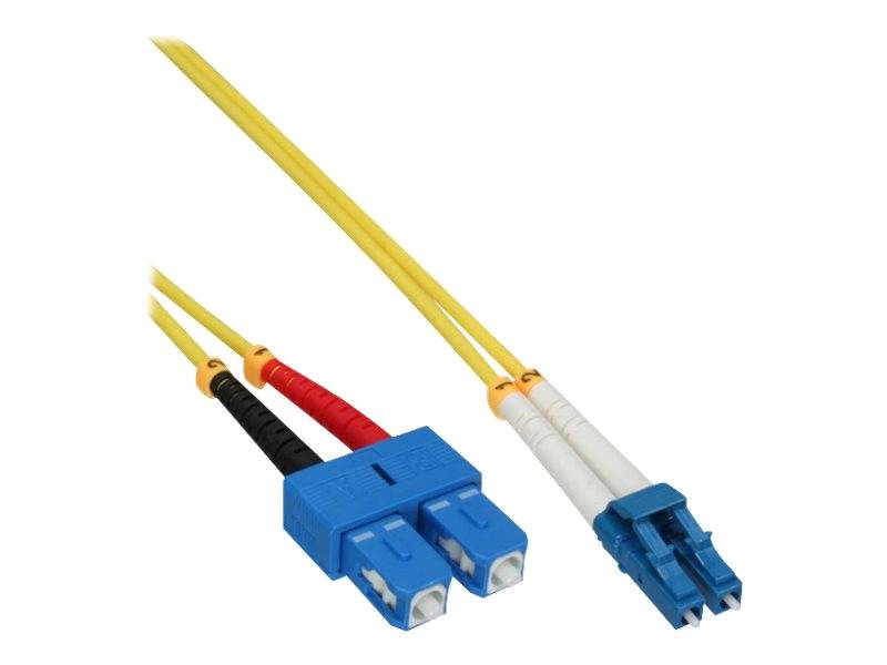 InLine Patch-Kabel - LC Single-Modus (S) zu SC Single-Modus (S) - 5 m - Glasfase