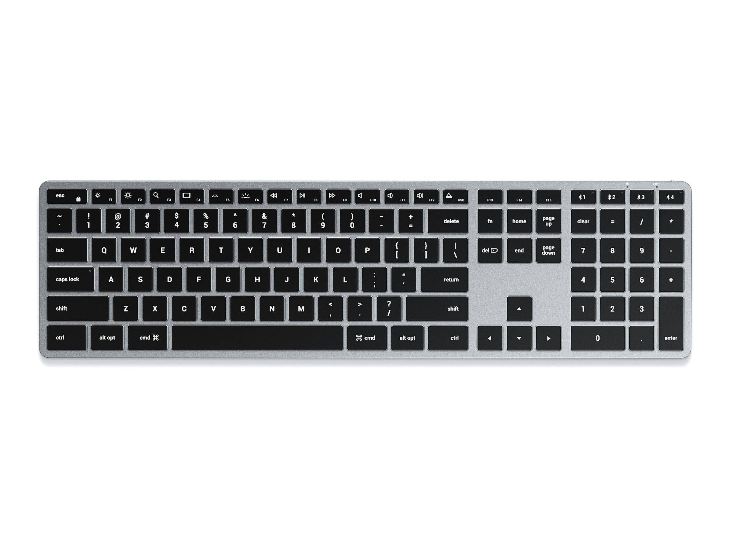 SATECHI SLIM X3 Tastatur kabellos grau, silber