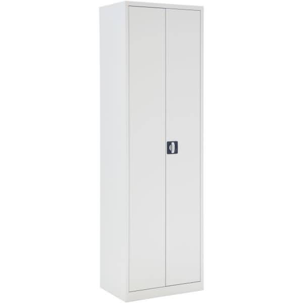 Flügeltürenschrank Eco montiert 4 Böden 5 OH HxBxT 195xB60x42cm lichtgrau