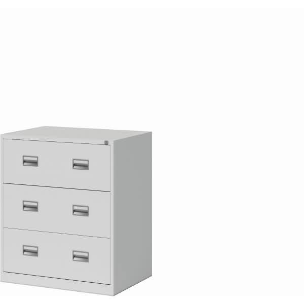 Hängeregistraturschrank Eco 3 Schübe HxBxT 997x842x620mm lichtgrau