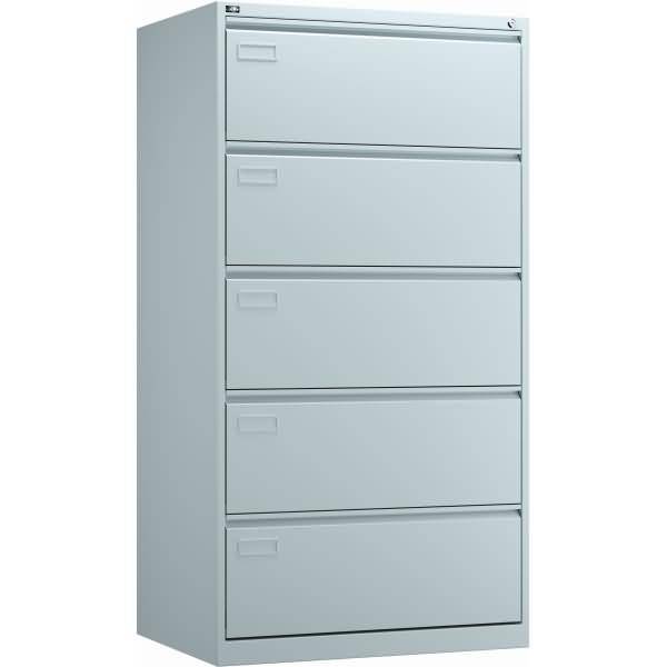 Hängeregistraturschrank Eco 5 Schübe HxbxT 1596x842x620mm lichtgrau