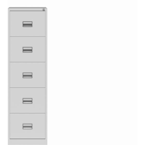 Hängeregistraturschrank Eco 5 Schübe HxbxT 1596x467x620mm lichtgrau