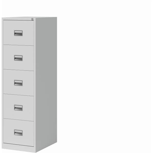 Hängeregistraturschrank Eco 5 Schübe HxbxT 1596x467x620mm lichtgrau