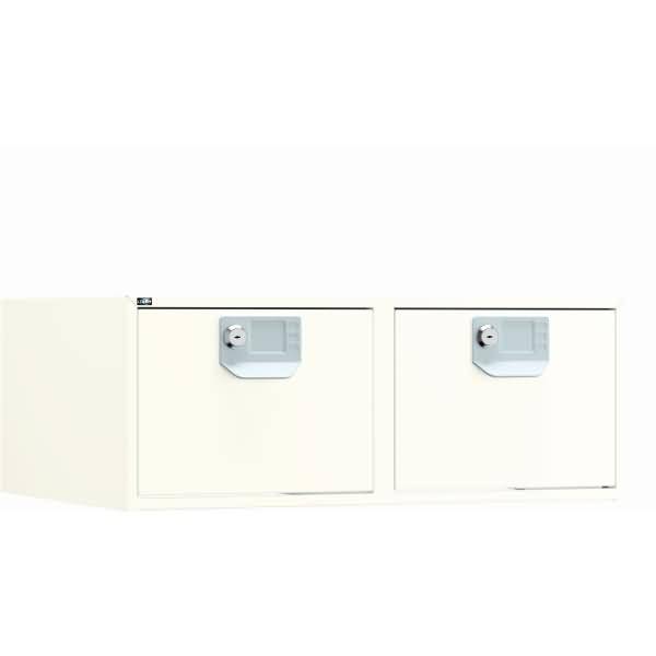 Karteikasten doppelbahnig, DIN A5, abschließbar inkl. 2 Schlüssel, Maße: H206 x