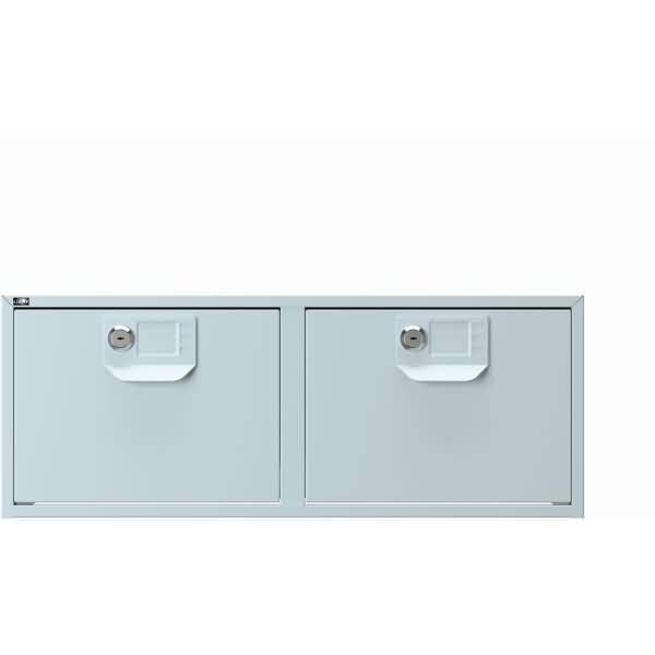 Karteikasten doppelbahnig, DIN A5, abschließbar inkl. 2 Schlüssel, Maße: H206 x