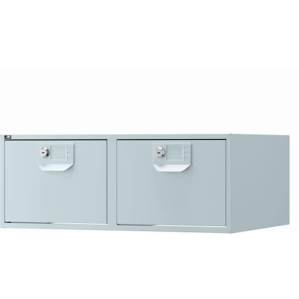 Karteikasten doppelbahnig, DIN A5, abschließbar inkl. 2 Schlüssel, Maße: H206 x