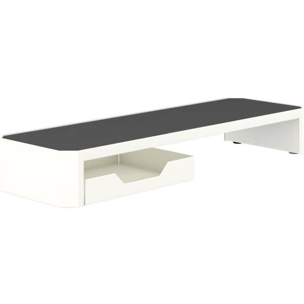 Monitorständer Platform HxBxT 10,9x75x23,5cm verkehrsweiß