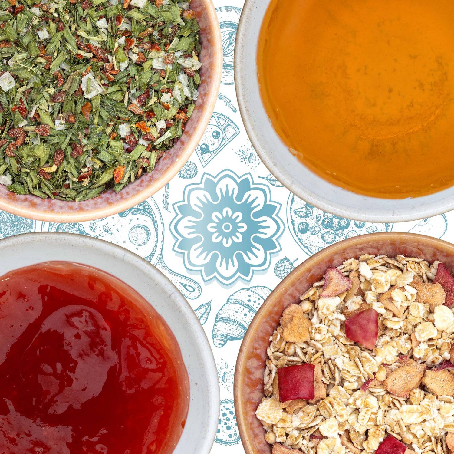 Corasol Premium Frühstücks-Mix Adventskalender 24 kulinarische Highlights von süß bis herzhaft (518 g)