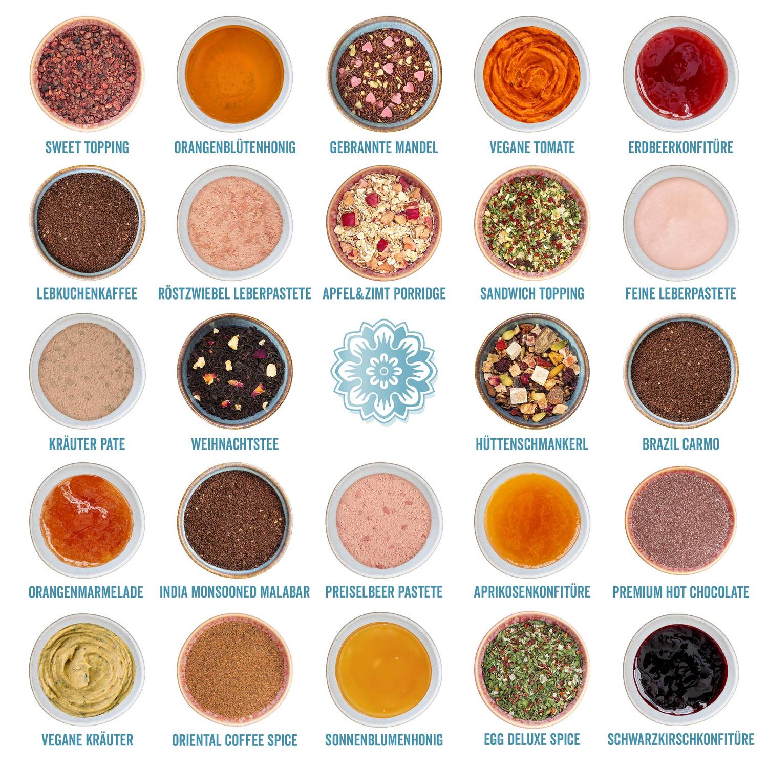 Corasol Premium Frühstücks-Mix Adventskalender 24 kulinarische Highlights von süß bis herzhaft (518 g)