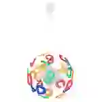 Smart Pendelleuchte Kinderzimmer Hängelampe Buchstaben Kinderlampe in Kugelform, bunt, App Steuerung CCT dimmbar, RGB LED 5W 470Lm, DxH 35x120 cm Smart Pendelleuchte Kinderzimmer Hängelampe Buchstaben Kinderlampe in Kugelform, bunt, App Steuerung CCT dimmbar, RGB LED 5W 470Lm, DxH 35x120 cm